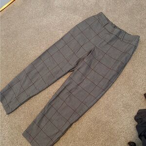 a new day Gray Plaid Dress Pants